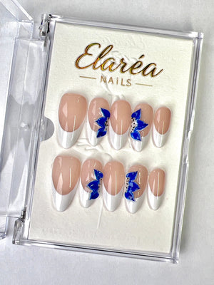 AZURE WHISPER Press On Nägel Hauptbild - Premium Design aus Deutschland