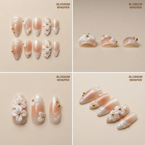 BLOSSOM WHISPER Gel-Klebestreifen 24 Kurz 24 Lang - Zubehör
