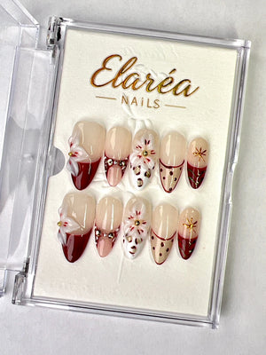 HOLIDAY BLOOM Press On Nägel Hauptbild - Premium Design aus Deutschland