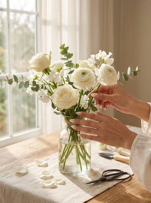 IVORY PETAL auf natürlichen Nägeln - Anwendungsbeispiel