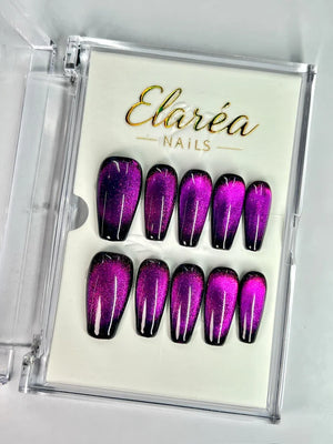 PURPLE NIGHTFALL Press On Nägel Hauptbild - Premium Design aus Deutschland