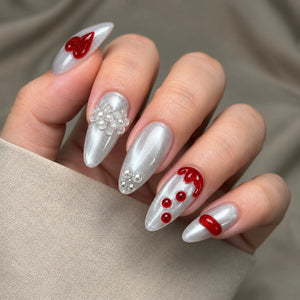 SWEET HEART - handmade press on nails - by Elaréa Nails - premium quality - made in Germany
