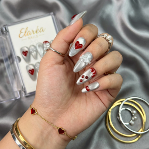 SWEET HEART - handmade press on nails - by Elaréa Nails - premium quality - made in Germany