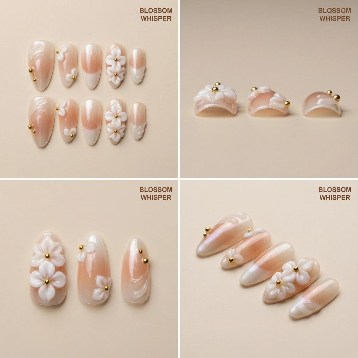 BLOSSOM WHISPER Gel-Klebestreifen 24 Kurz 24 Lang - Zubehör