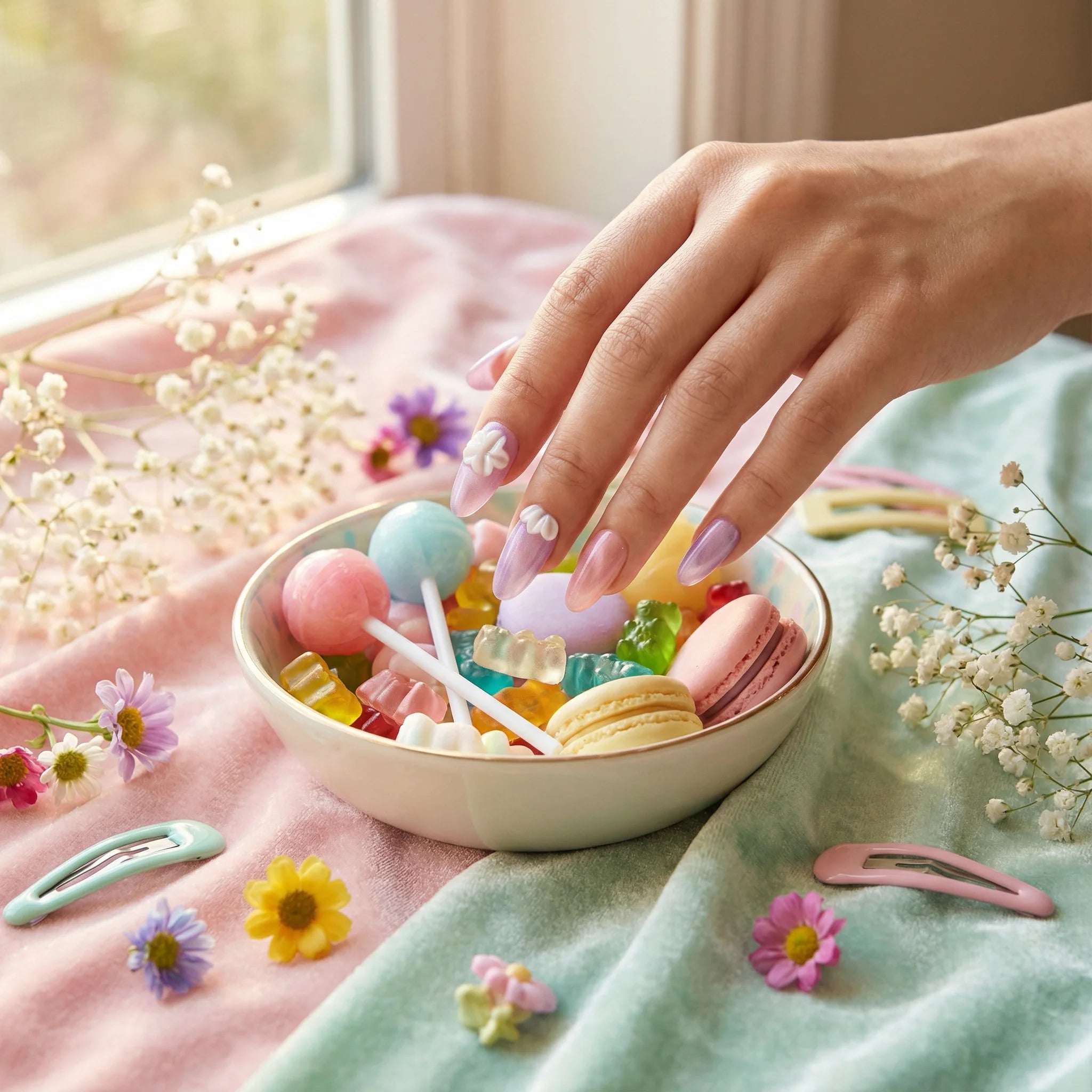 CANDY BLOOM Zubehör - Gel-Klebestreifen