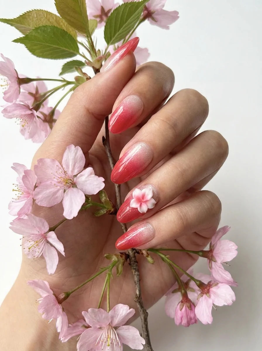 CHERRY BLOOM auf natürlichen Nägeln - Anwendungsbeispiel Deutschland