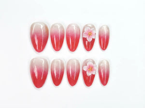 CHERRY BLOOM Komplettset - 10 Nägel in 3 Größen S M L