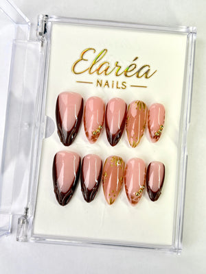 CHOCOLATE GLAZE Press On Nägel Hauptbild - Premium Design