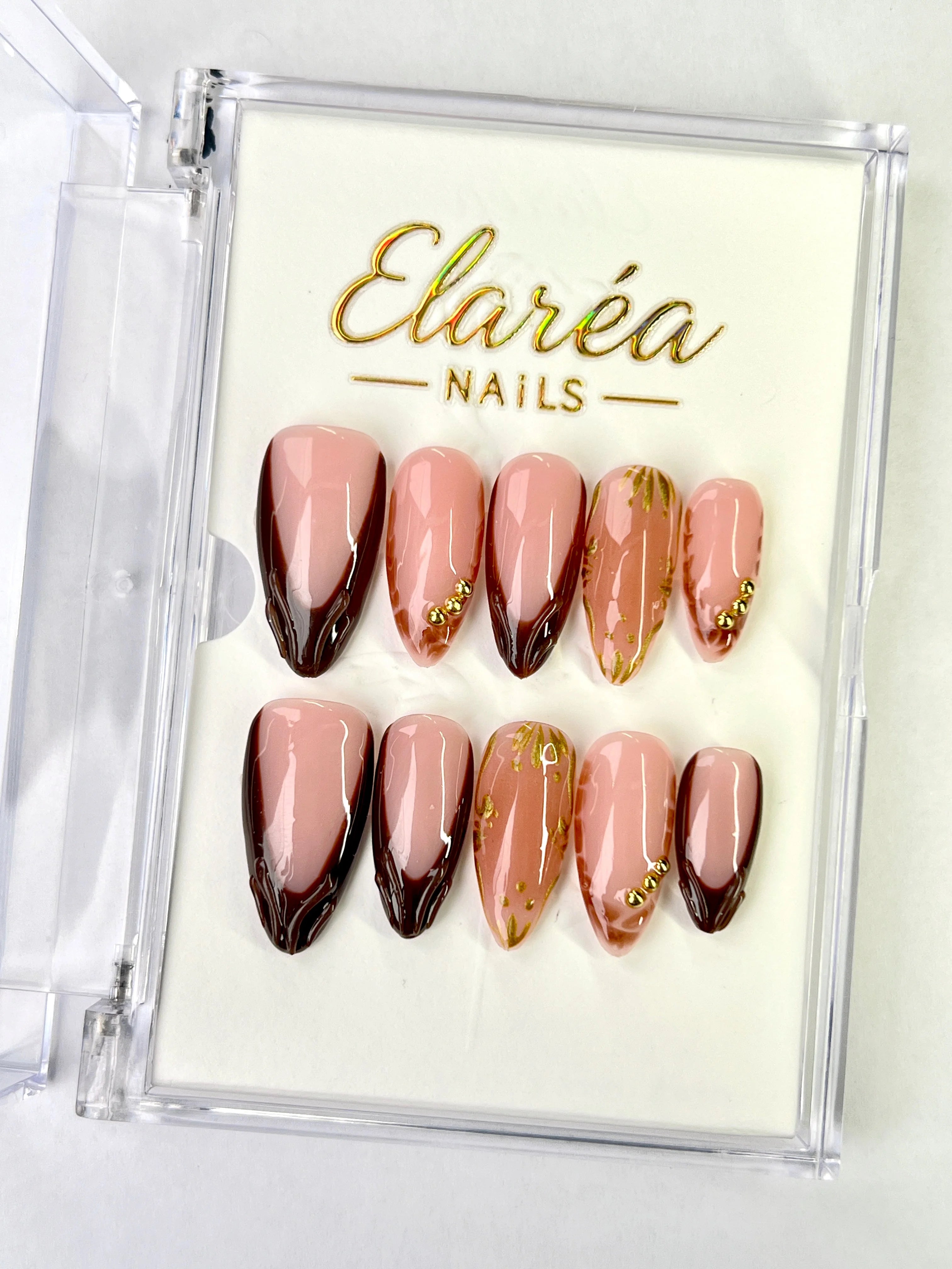 CHOCOLATE GLAZE Press On Nägel Hauptbild - Premium Design