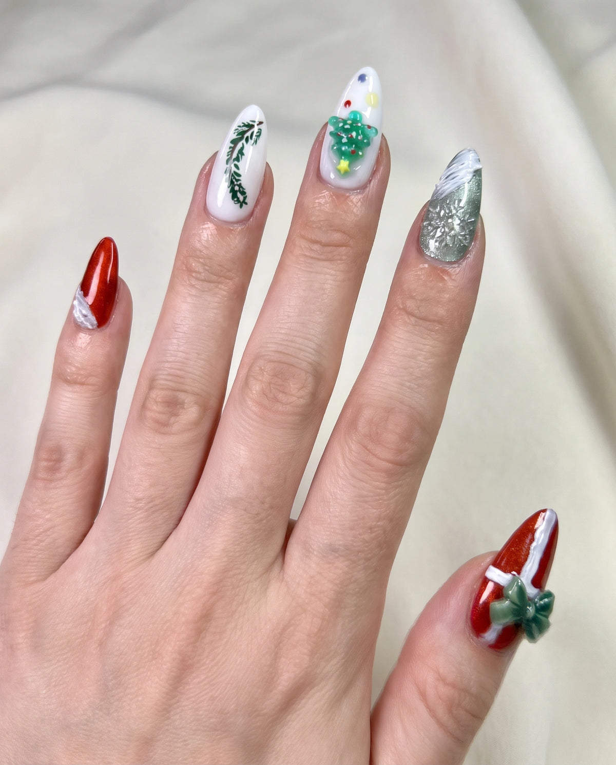 Christmas Joy | WORN_FRONT | Getragene Nägel von vorne