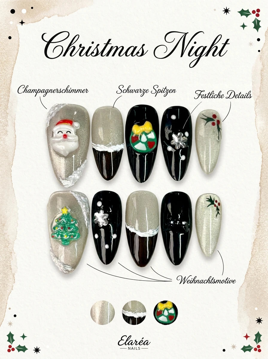 Christmas Night | COVER | Titelbild der Press-on-Nägel