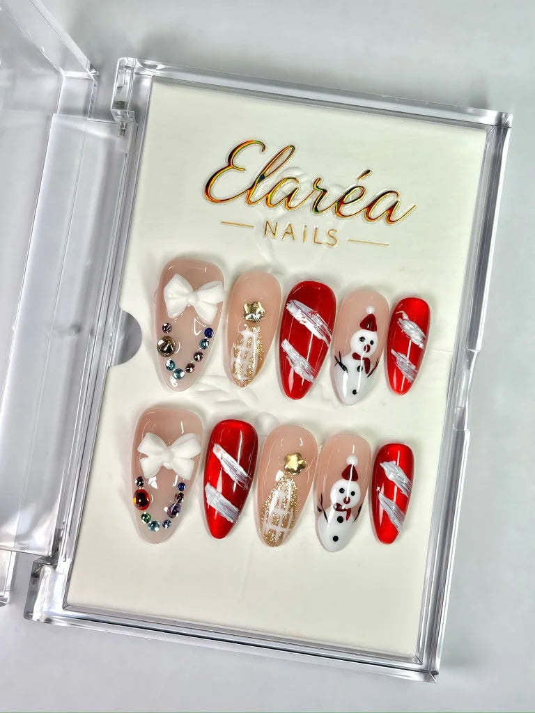 CHRISTMAS WONDER Press On Nägel Hauptbild - Premium Design aus Deutschland