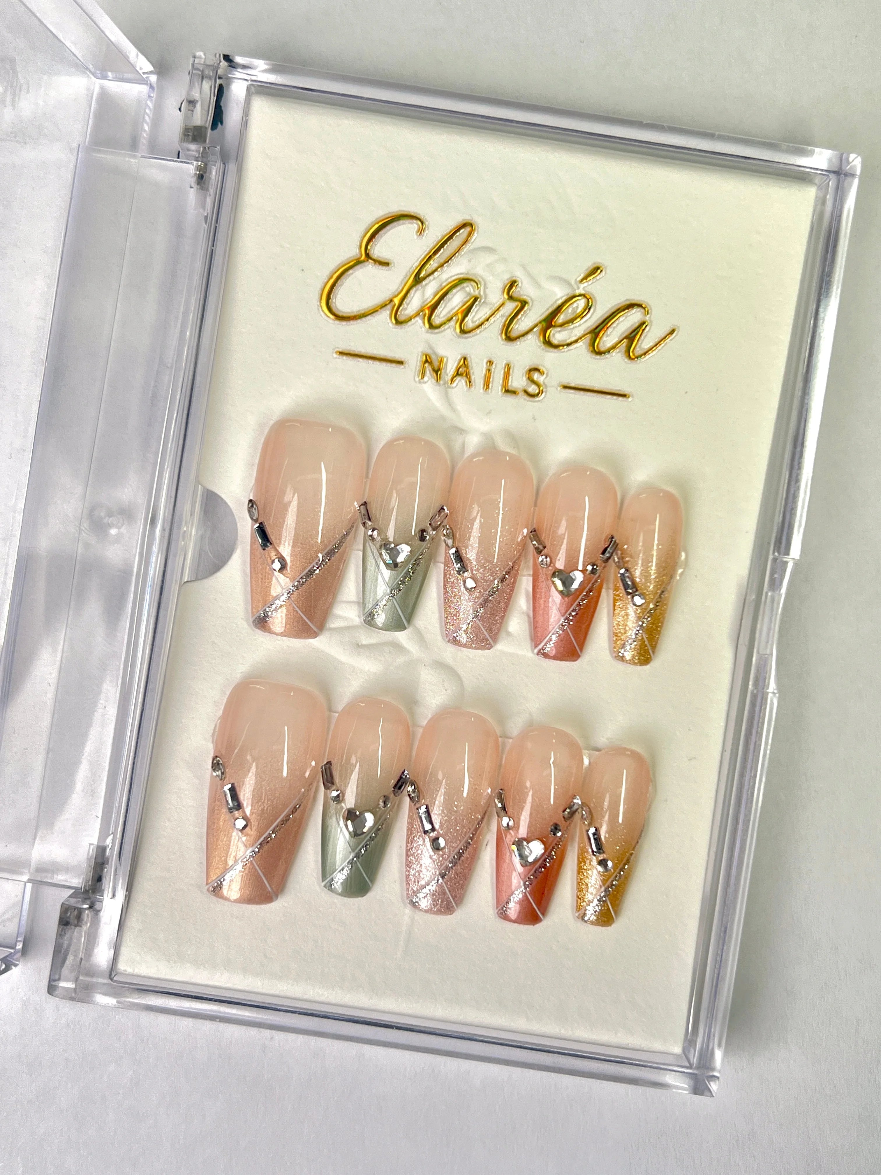 CHROME LINES Hauptbild - Press On Nägel mit einzigartigem Design - Premium künstliche Fingernägel