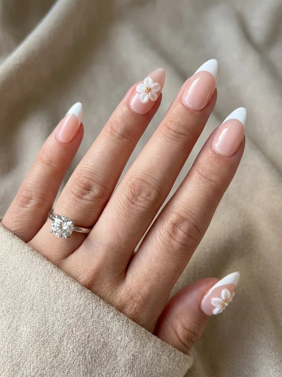 DAISY FRENCH Komplettset - 10 Nägel in 3 Größen