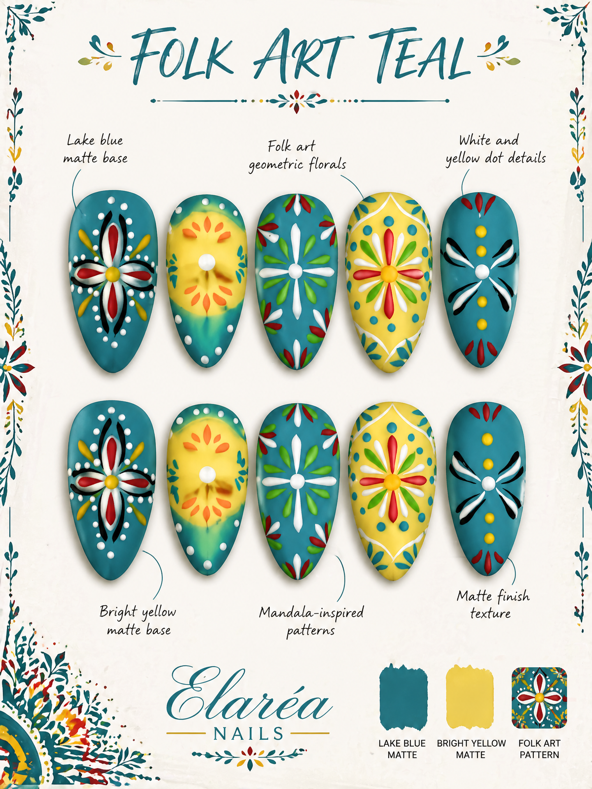 FOLK ART TEAL