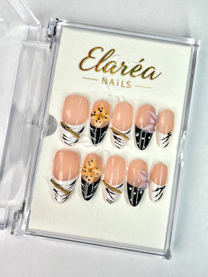 GOLD BLOOM Press On Nägel Hauptbild - Premium Design aus Deutschland