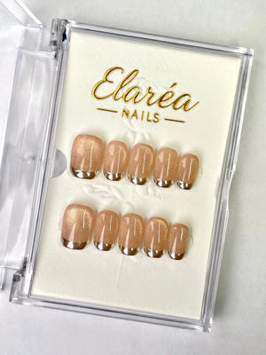 GOLD MIRROR Hauptbild - Press On Nägel mit einzigartigem Design - Premium künstliche Fingernägel