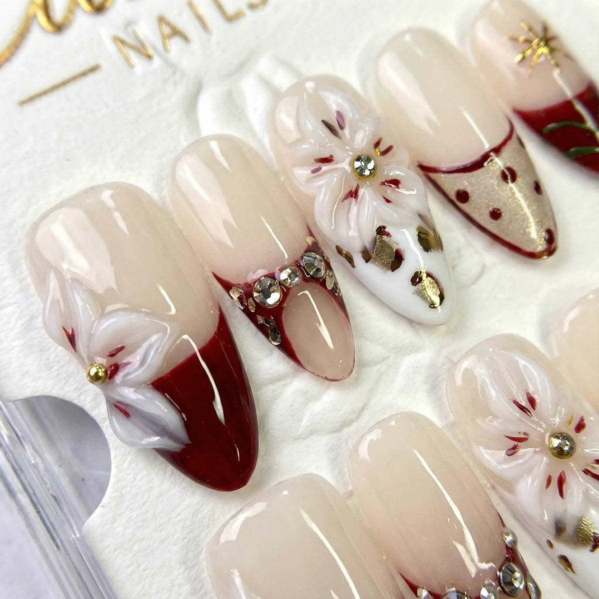 HOLIDAY BLOOM Gel-Klebestreifen 24 Kurz 24 Lang - Zubehör
