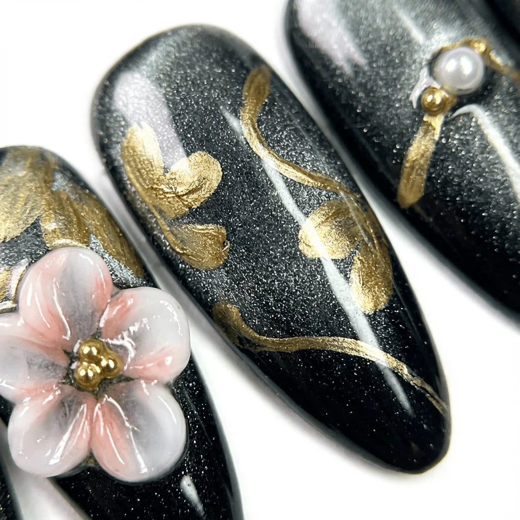 MIDNIGHT BLOOM Gel-Klebestreifen 24 Kurz 24 Lang - Zubehör
