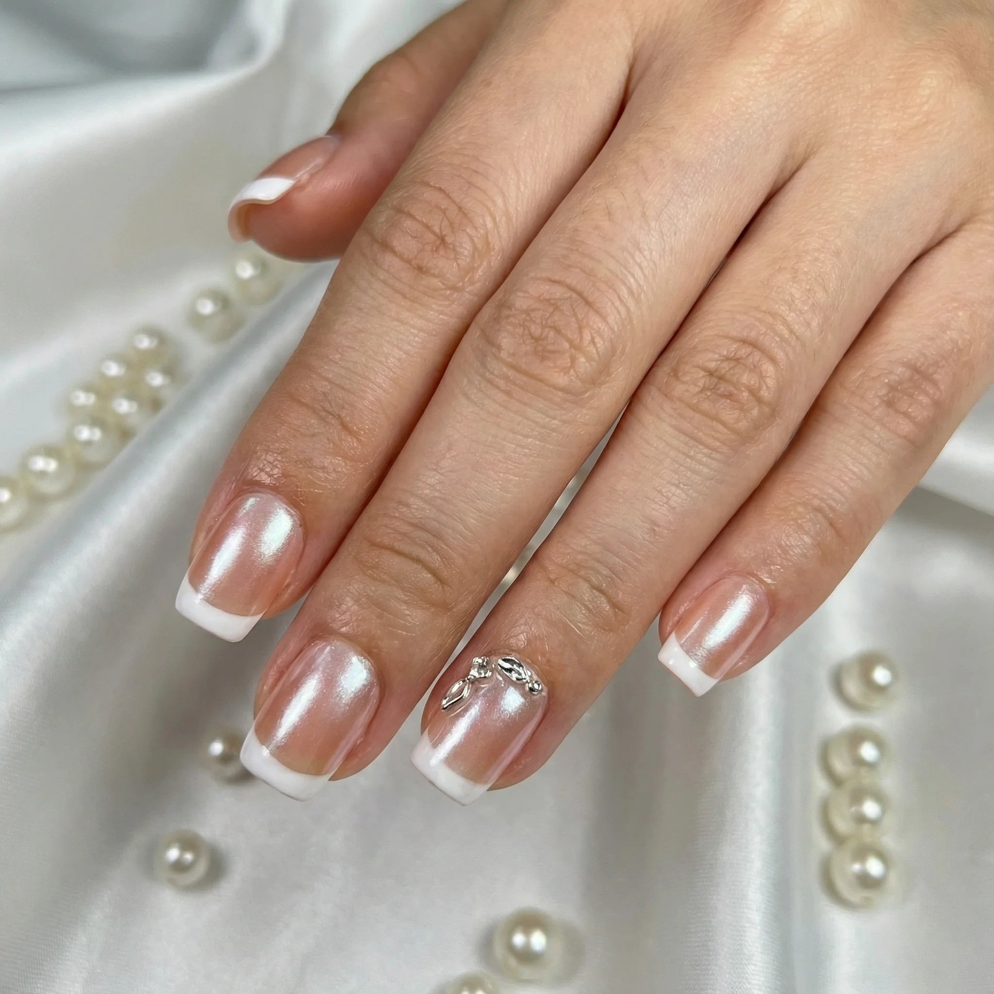 PEARL ELEGANCE falsche Nägel Nahaufnahme - Detailansicht Qualität