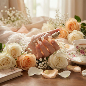 PETAL GLOW Anwendungsbeispiel - Press On Nägel auf natürlichen Nägeln - einfache Anwendung und langanhaltender Halt