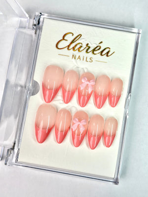 PINK BOW Hauptbild - Press On Nägel mit einzigartigem Design - Premium künstliche Fingernägel