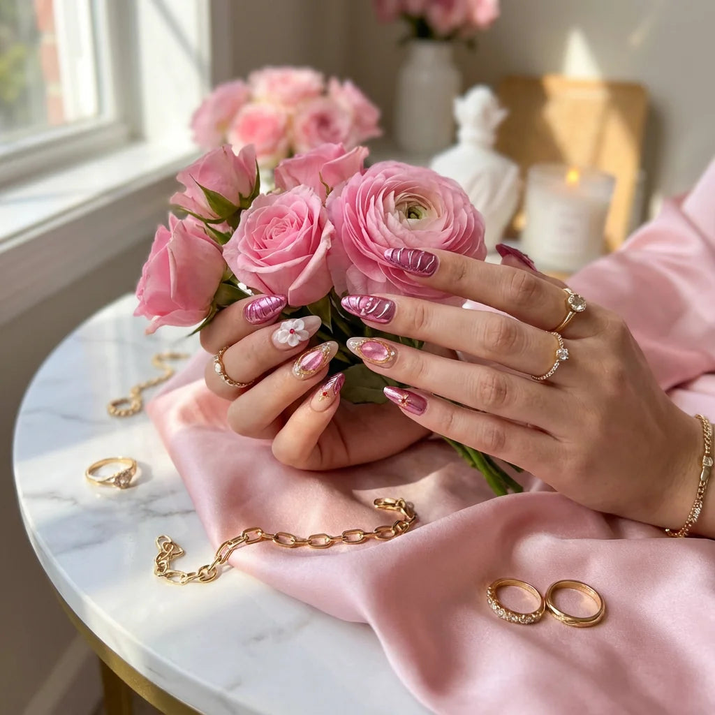 PINK CHARM auf natürlichen Nägeln - Anwendungsbeispiel Deutschland