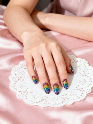 RAINBOW WINGS auf natürlichen Nägeln - Anwendungsbeispiel Deutschland