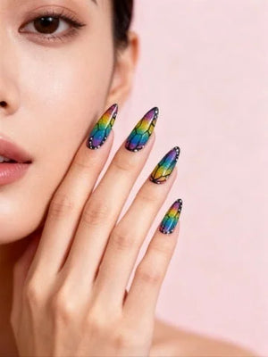 RAINBOW WINGS Gel-Klebestreifen 24 Kurz 24 Lang - Zubehör