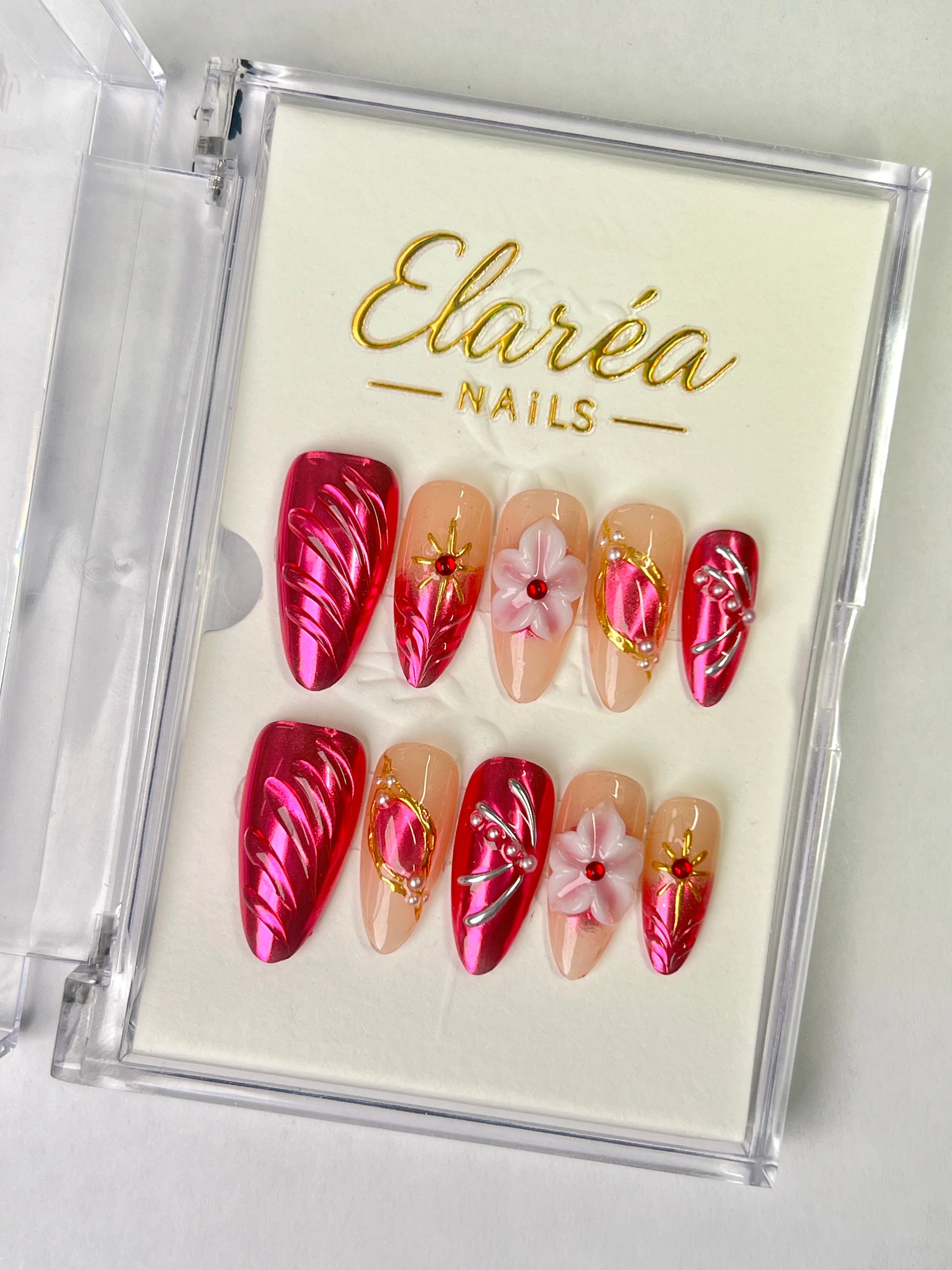 ROSY PETAL Hauptbild - Press On Nägel mit einzigartigem Design - Premium künstliche Fingernägel