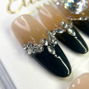 ROYAL NOIR - handmade press on nails - by Elaréa Nails - premium quality - made in Germany