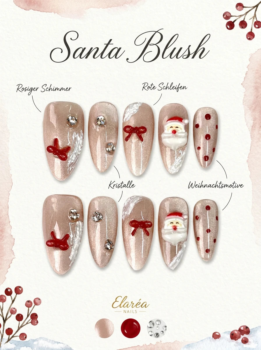 Santa Blush | COVER | Titelbild der Press-on-Nägel