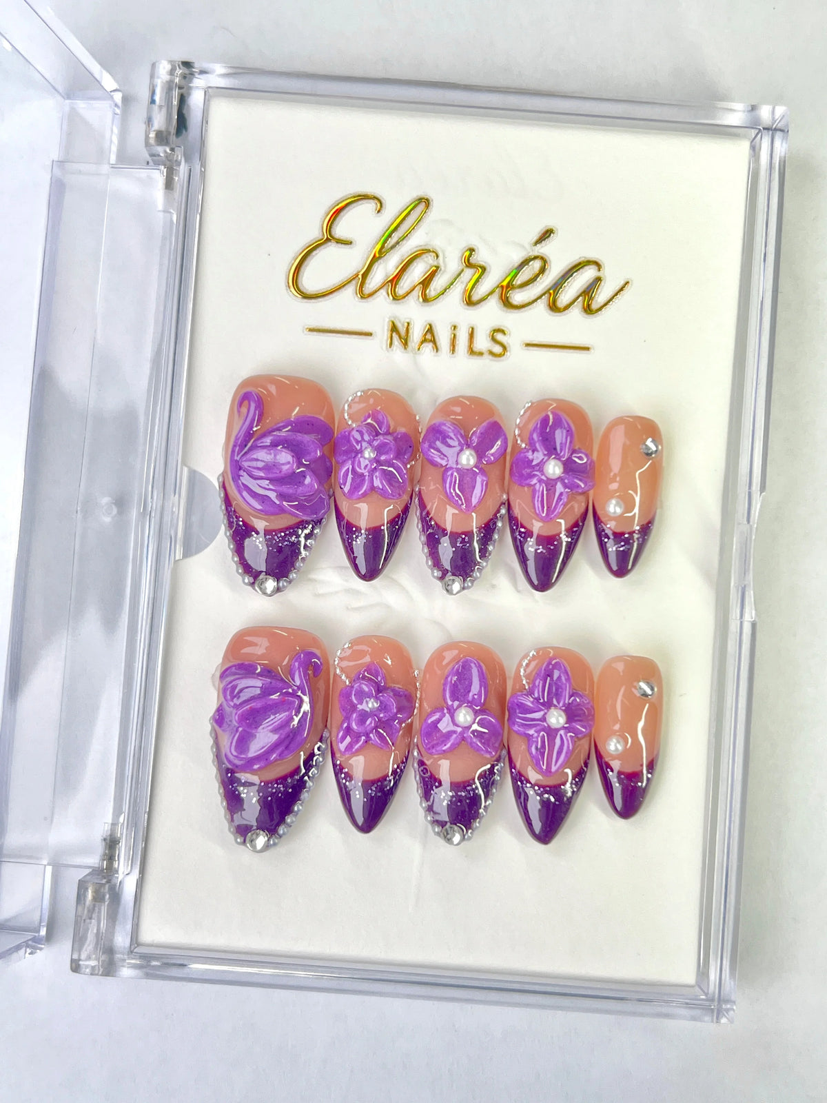 SWAN LAVENDER Hauptbild - Press On Nägel mit einzigartigem Design - Premium künstliche Fingernägel