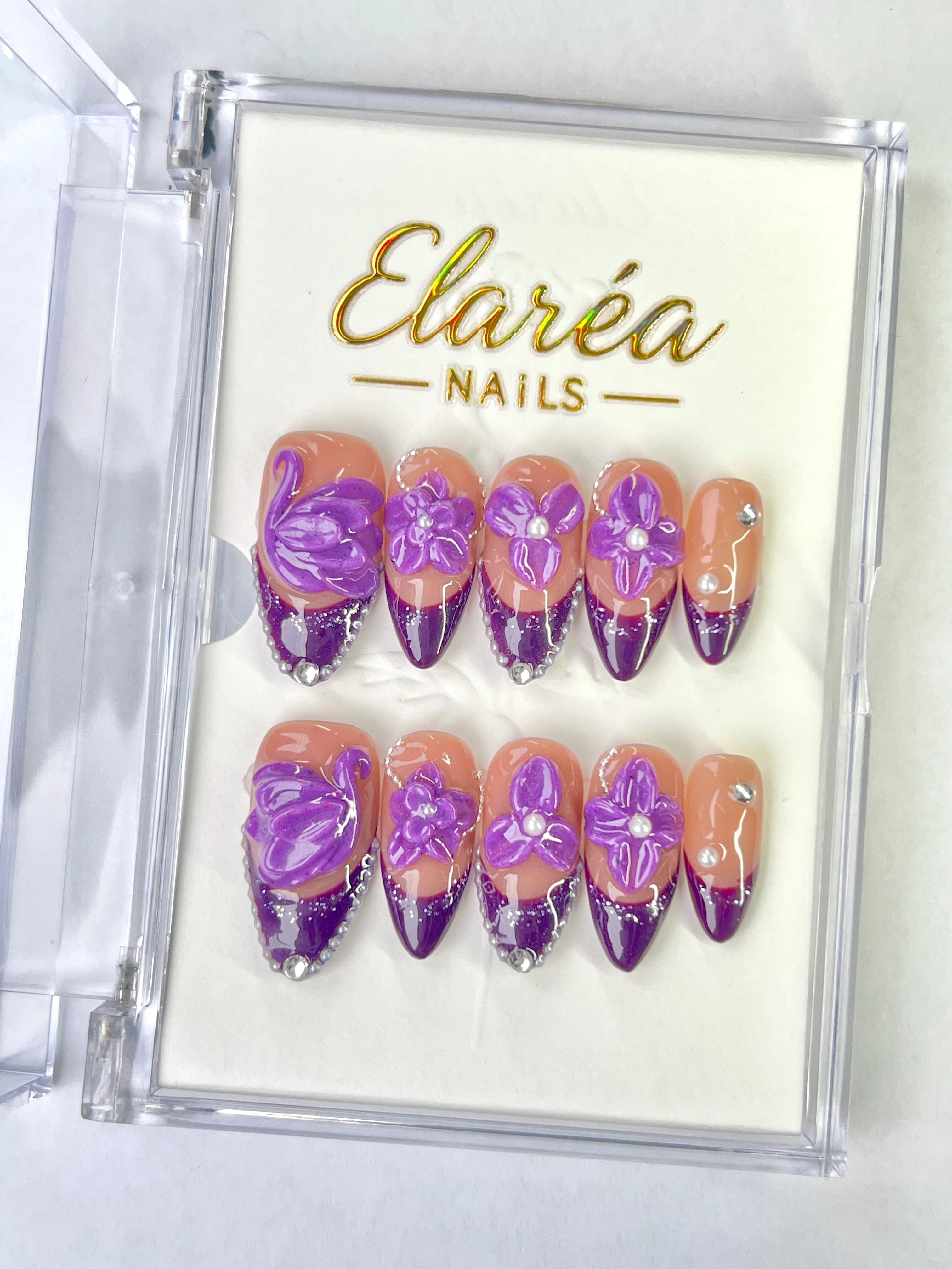 SWAN LAVENDER Hauptbild - Press On Nägel mit einzigartigem Design - Premium künstliche Fingernägel