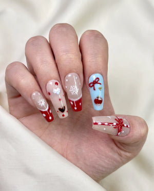 Sweet Christmas | WORN_FRONT | Getragene Nägel von vorne