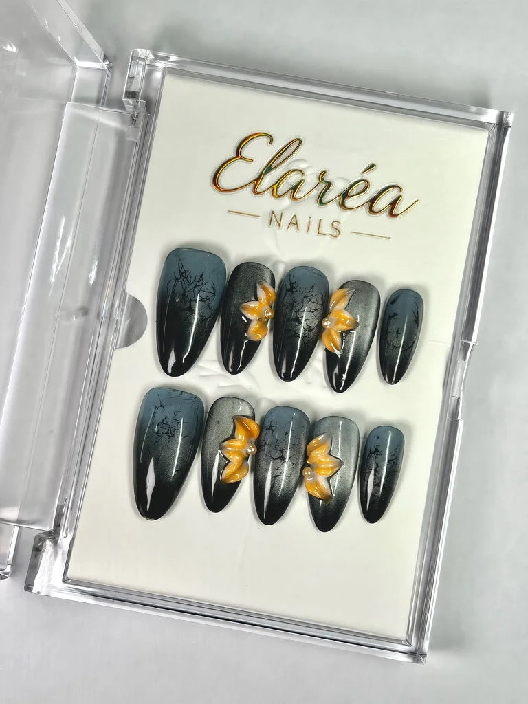 TWILIGHT PETALS Hauptbild - Press On Nägel mit einzigartigem Design - Premium künstliche Fingernägel