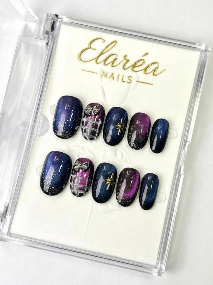 VELVET NIGHT Press On Nägel Hauptbild - Premium Design