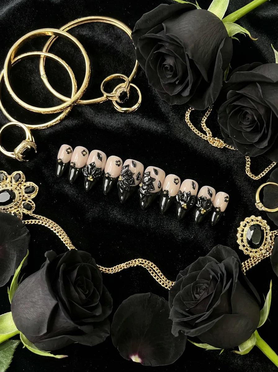 VELVET NOIR Gel-Klebestreifen 24 Kurz 24 Lang - Zubehör