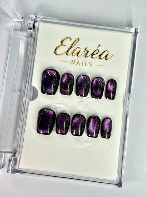 AMETHYST GLOW - handmade press on nails - Hauptbild