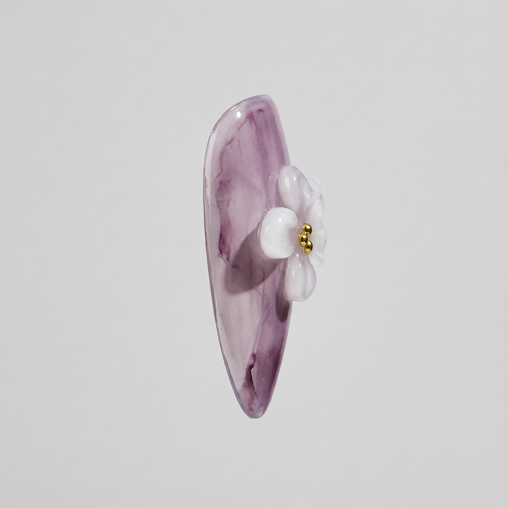 LILAC MIST - in fliederfarben - mit Nebel-Effekt - Press on Nägel - von Elaréa Nails - handgemacht - Detailansicht 7 - Versand aus Deutschland