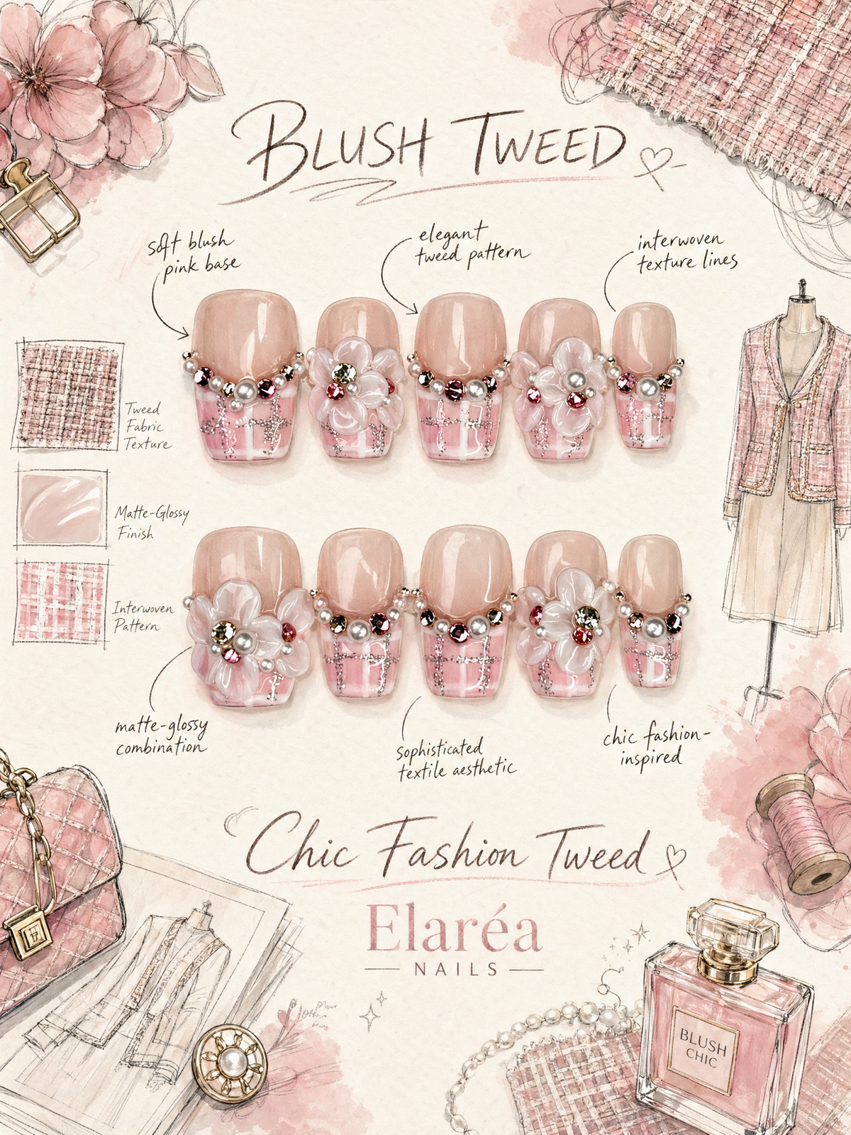 BLUSH TWEED