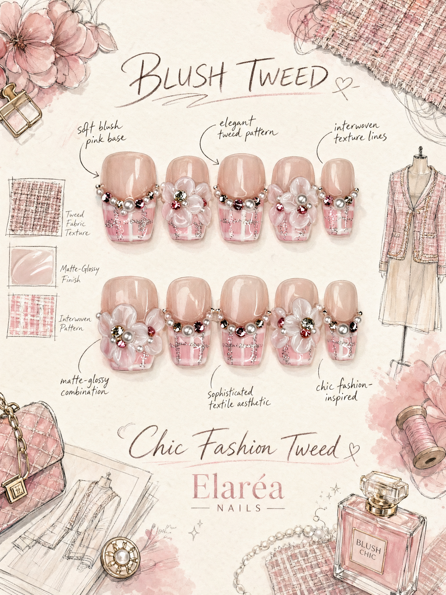 BLUSH TWEED