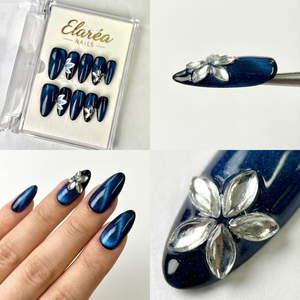 SAPPHIRE PETAL - handmade press on nails - by Elaréa Nails - premium quality - made in Germany
